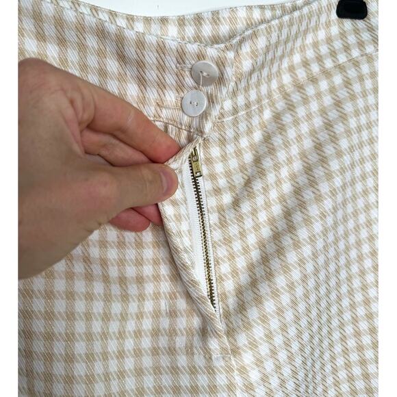 Song of Style (Revolve) Janie Beige White Check Pants, Women's Size X-SMALL - Picture 4 of 7
